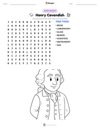 Henry Cavendish printable worksheet preview