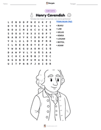 Prabaca lembar kerja cetak Henry Cavendish