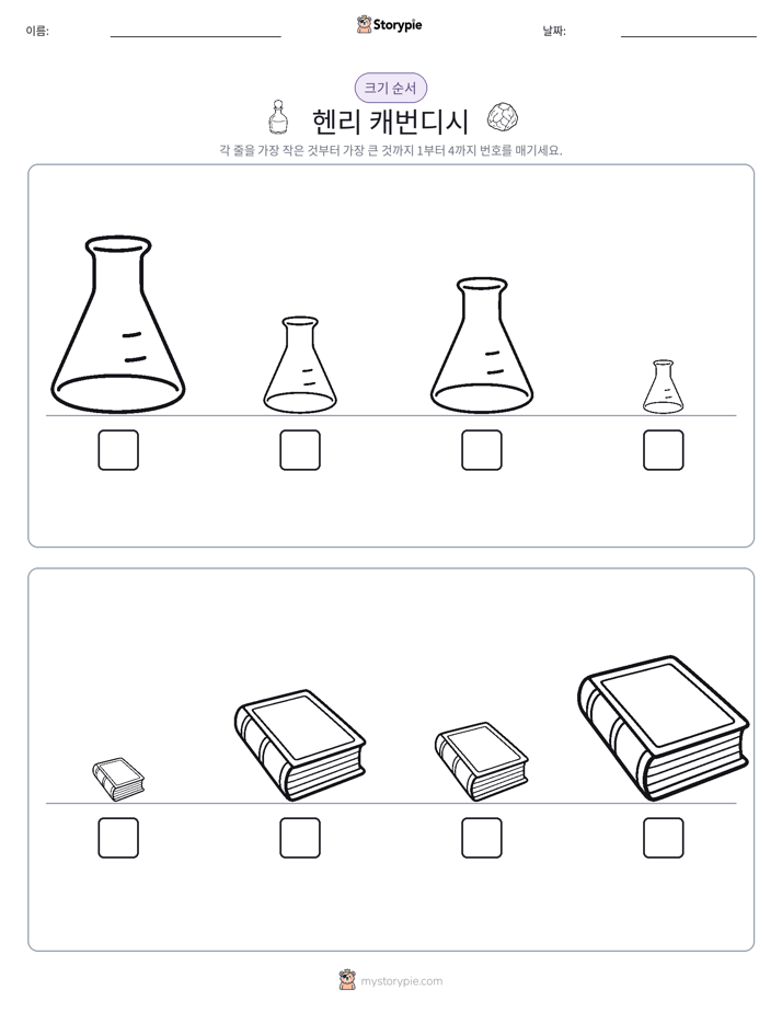 크기 순서
