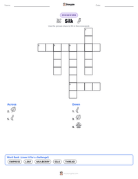 Silk printable worksheet preview