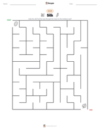 Silk printable worksheet preview