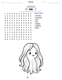 Silk printable worksheet preview