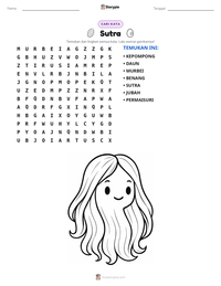 Prabaca lembar kerja cetak Sutra