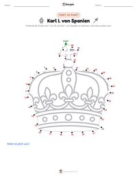 Karl I. von Spanien druckbare Arbeitsblatt Vorschau