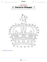 Aperçu de la feuille de travail imprimable Charles Ier d'Espagne