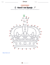 Karel I van Spanje afdrukbare werkblad voorbeeld