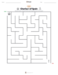 Charles I of Spain printable worksheet preview
