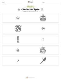 Charles I of Spain printable worksheet preview