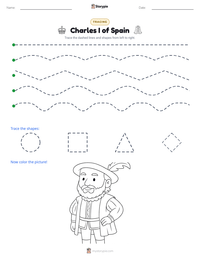 Charles I of Spain printable worksheet preview