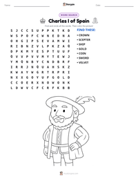 Charles I of Spain printable worksheet preview