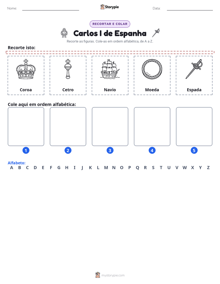 Recortar & Colar Alfabeto