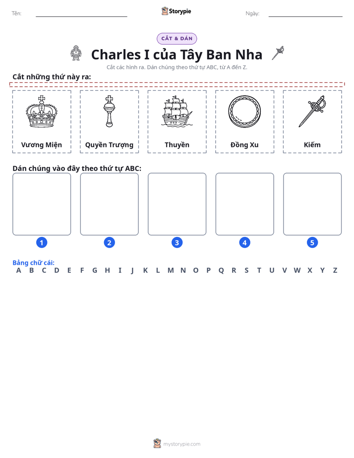 Cắt & Dán Chữ Cái
