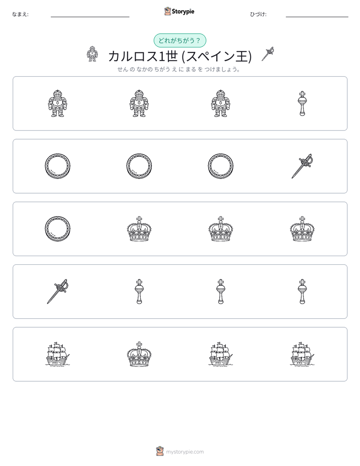 異なるものを見つけよう
