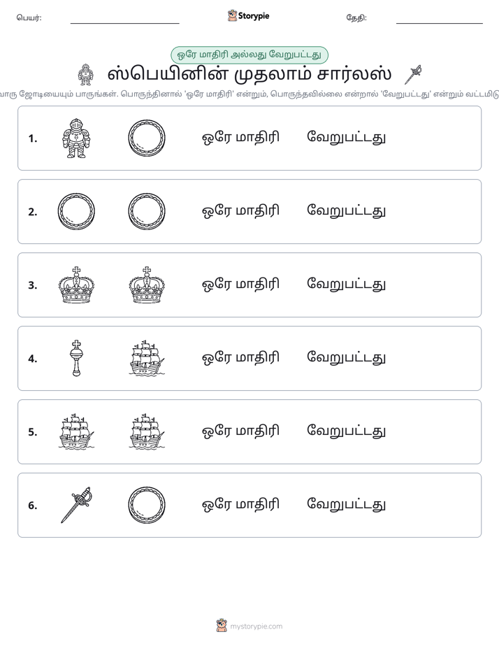 அதே அல்லது மாறுபட்டது
