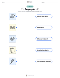 Sequoyah druckbare Arbeitsblatt Vorschau