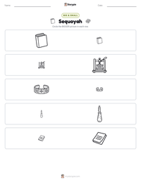 Sequoyah printable worksheet preview