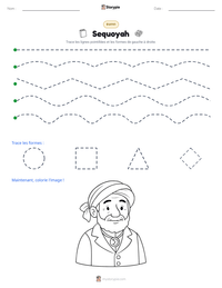 Aperçu de la feuille de travail imprimable Sequoyah