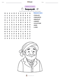 Aperçu de la feuille de travail imprimable Sequoyah
