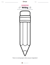 Writing printable worksheet preview
