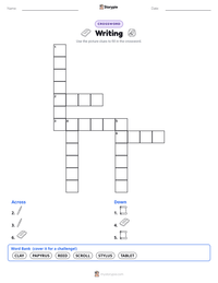 Writing printable worksheet preview