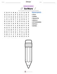Anteprima della scheda stampabile di Scrittura