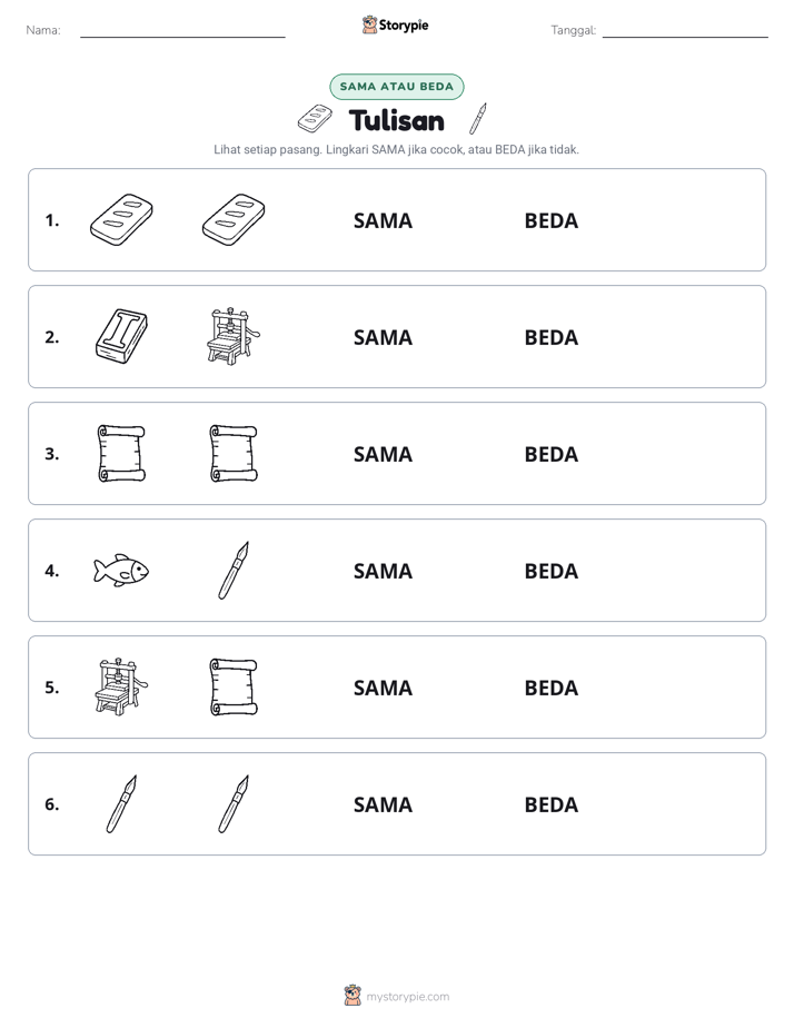 Sama atau Berbeda