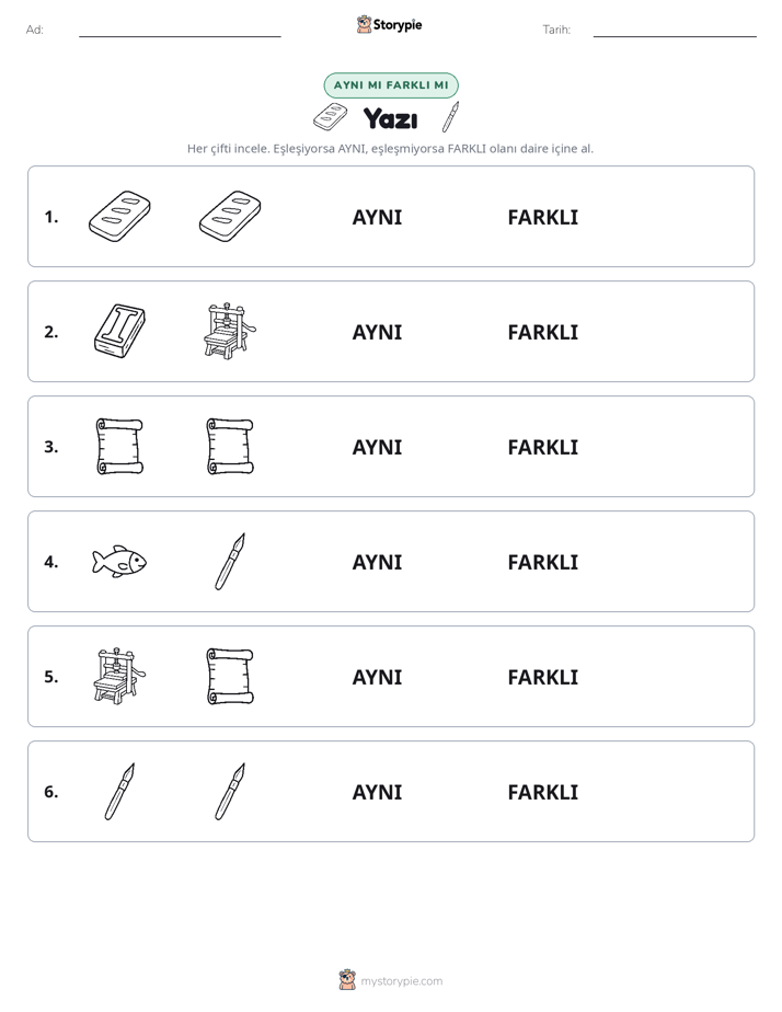 Aynı mı Farklı mı