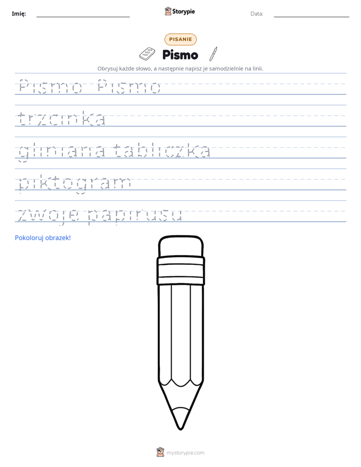 Ćwiczenie Pisania