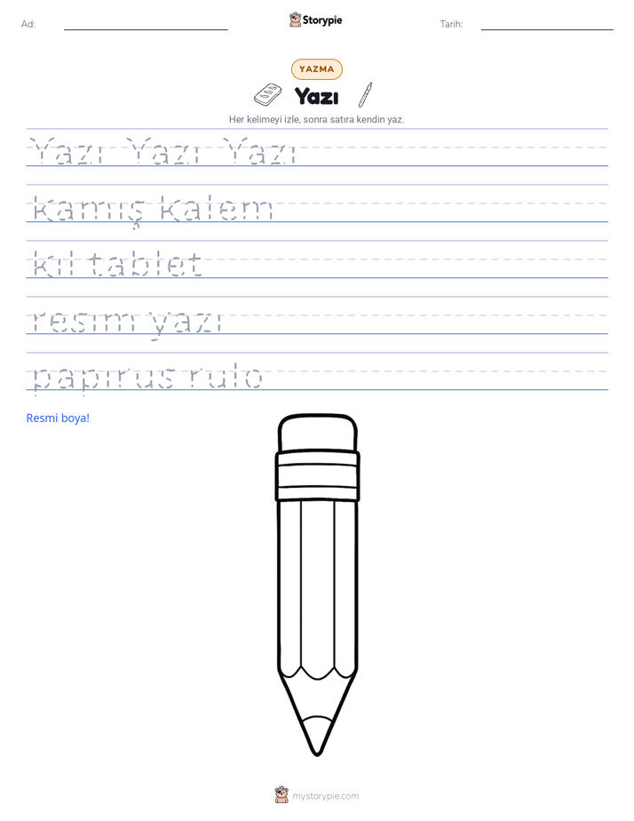 Yazma Pratiği
