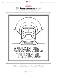 Ärmelkanaltunnel druckbare Arbeitsblatt Vorschau