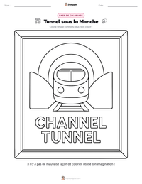 Aperçu de la feuille de travail imprimable Tunnel sous la Manche