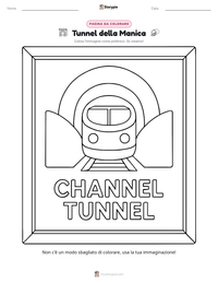 Anteprima della scheda stampabile di Tunnel della Manica