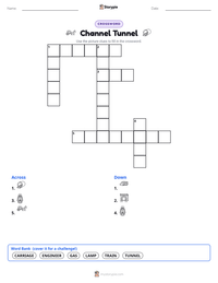 Channel Tunnel printable worksheet preview