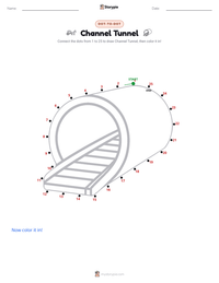 Channel Tunnel printable worksheet preview