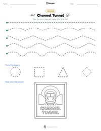 Channel Tunnel printable worksheet preview