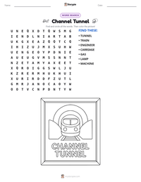 Channel Tunnel printable worksheet preview