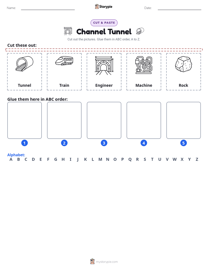 Cut & Paste Alphabet