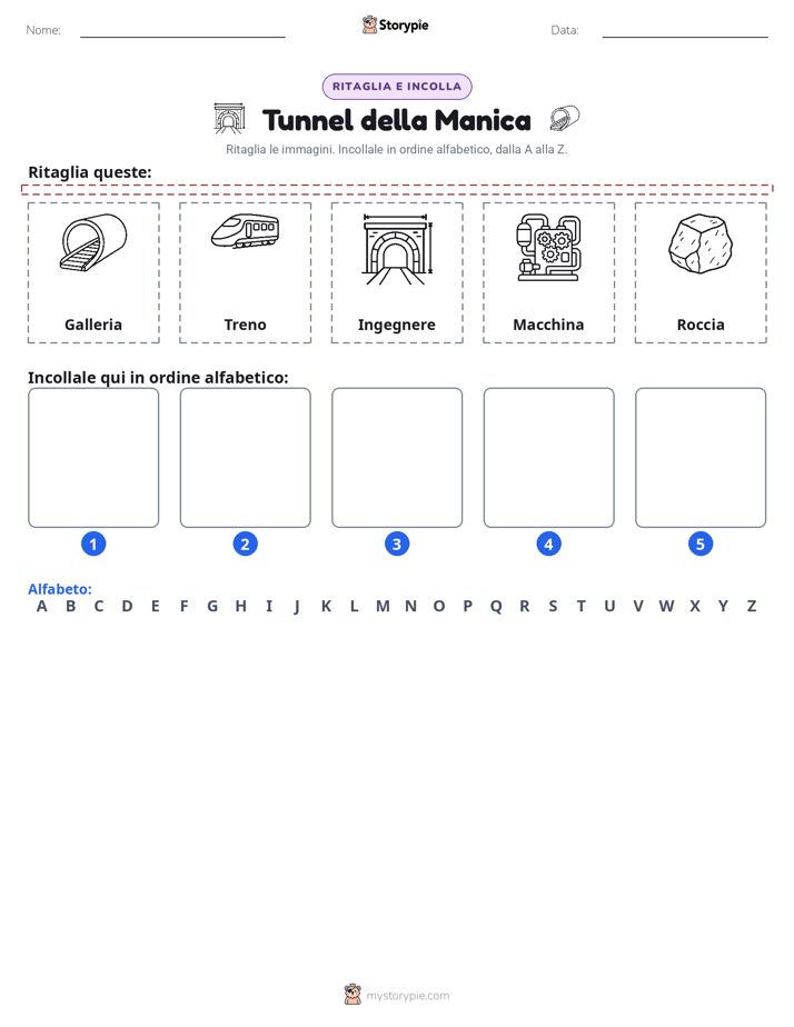 Taglia & Incolla Alfabeto