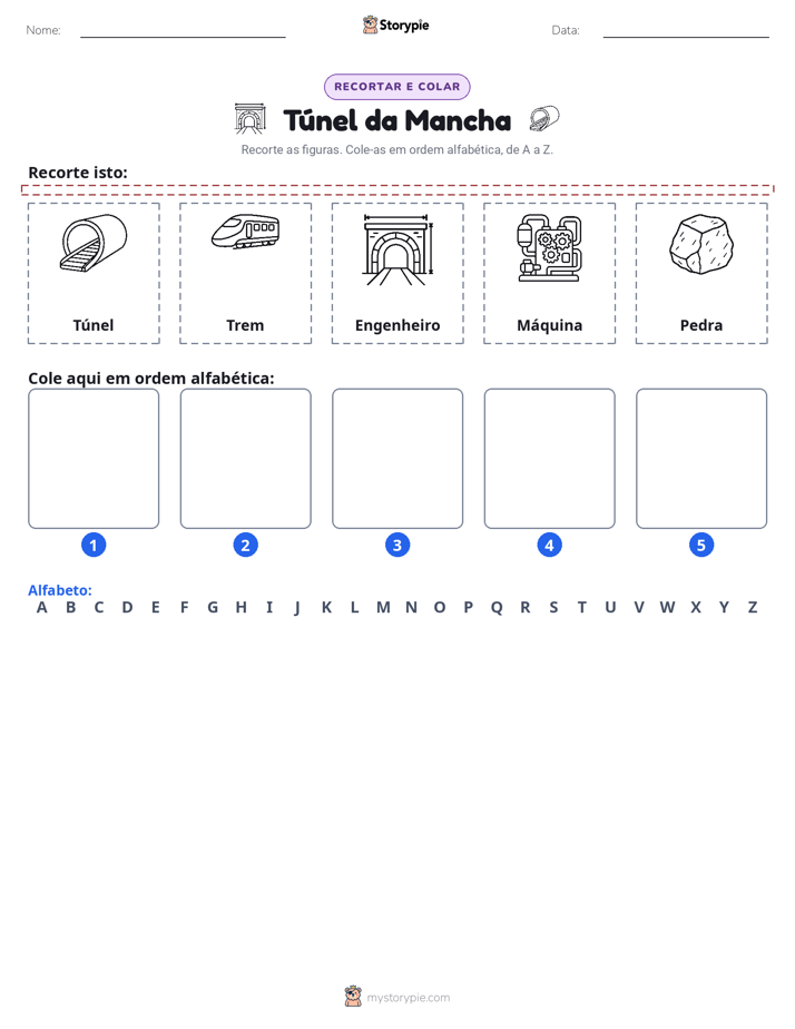 Recortar & Colar Alfabeto