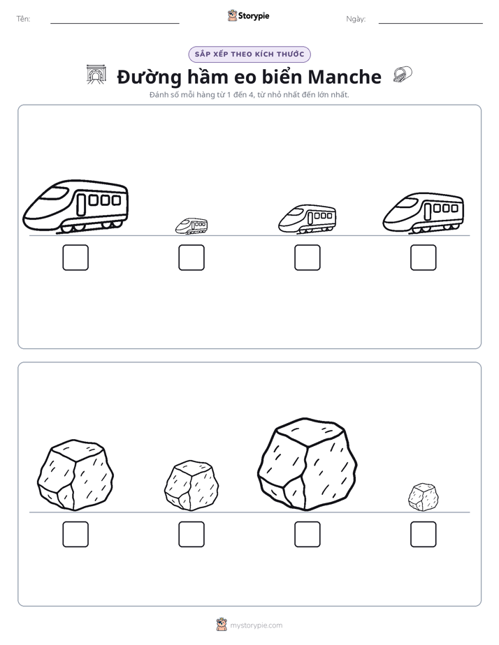 Thứ Tự Kích Thước