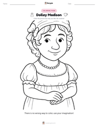 Dolley Madison printable worksheet preview