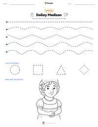 Dolley Madison printable worksheet preview