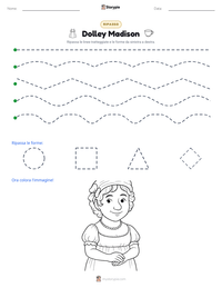 Anteprima della scheda stampabile di Dolley Madison