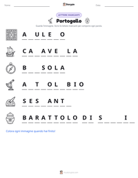 Anteprima della scheda stampabile di Portogallo