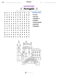 Podgląd drukowalnego arkusza ćwiczeń Portugalia