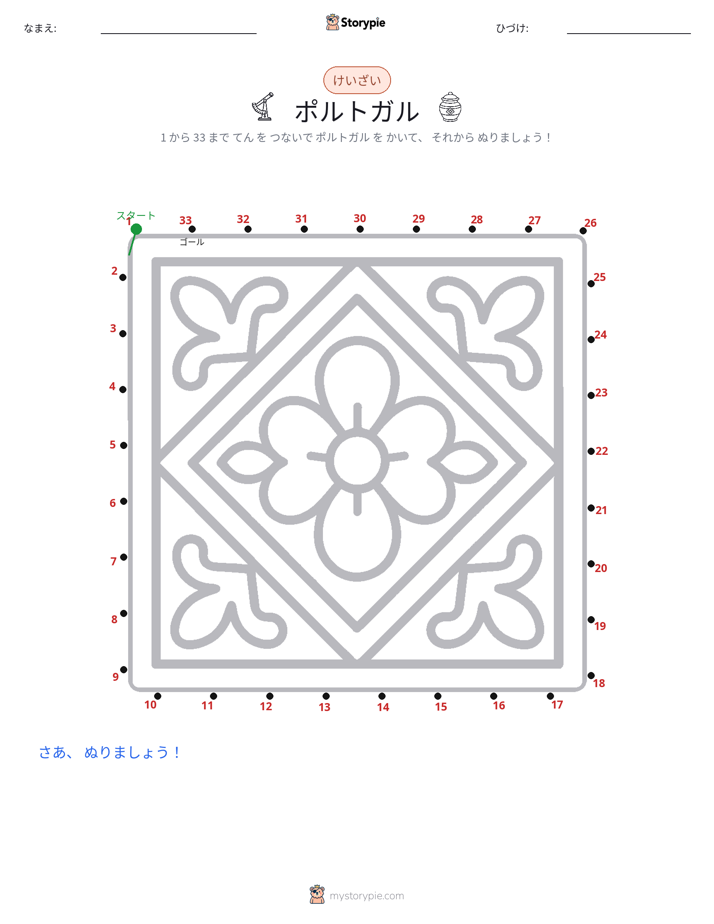 点つなぎ