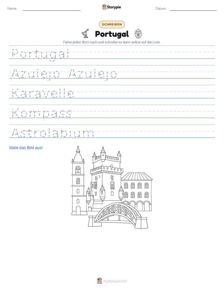 Schreibübung
