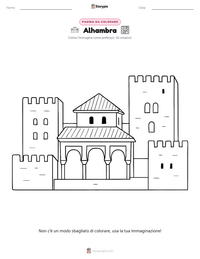 Anteprima della scheda stampabile di Alhambra
