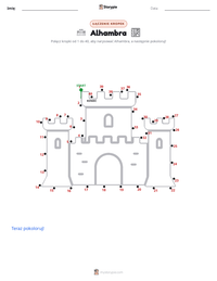Podgląd drukowalnego arkusza ćwiczeń Alhambra