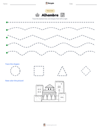 Alhambra printable worksheet preview
